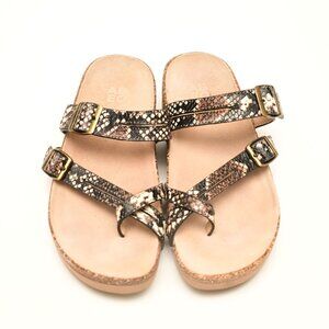 ABEO Lanai Thong Sandal  Size 39/women's 8- 8.5 Animal Print